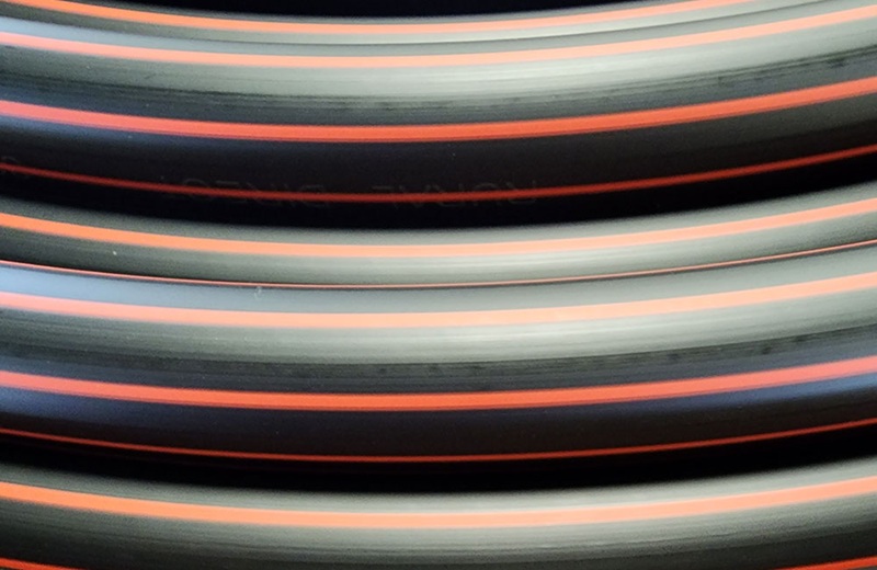 32mm MDPE Redstripe PN9 Pipe (50m)