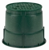 Rainbird 250mm Round Valve Box with Green Lid